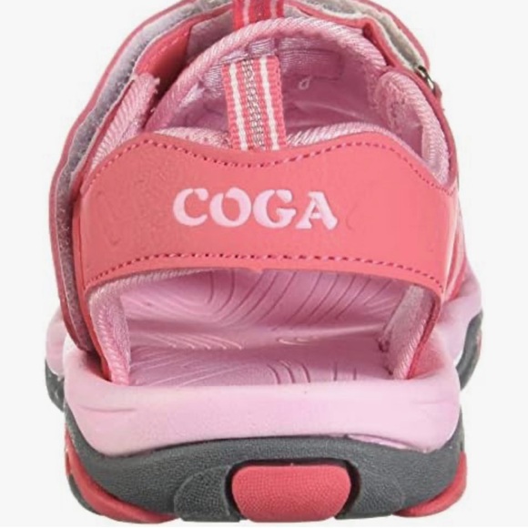 Coga kids girls size 1.5 hiking trekking sandals, water, sports kids shoes (New) - Picture 6 of 9